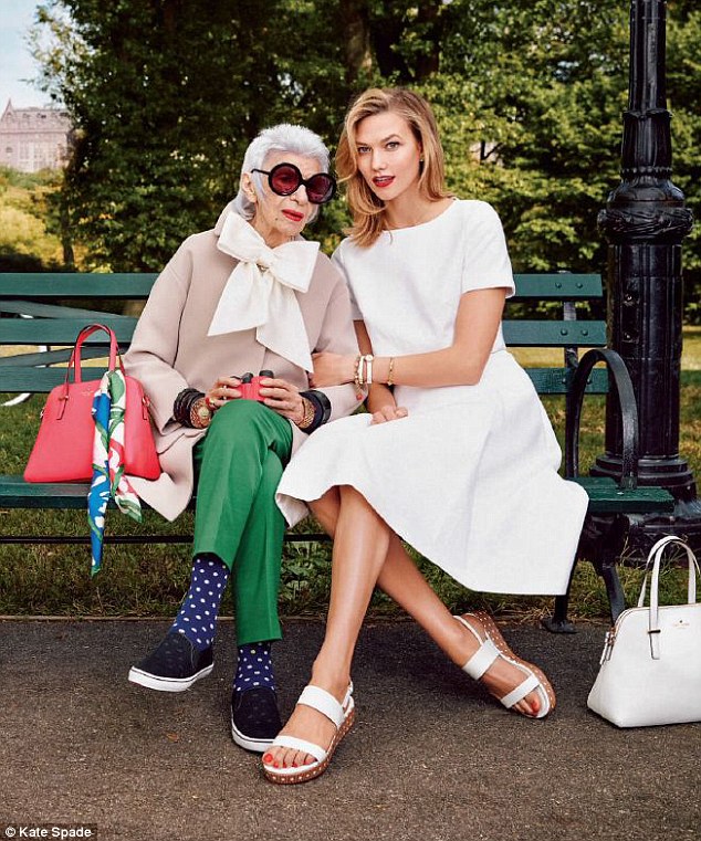 The ninety-three-year-old supermodel (the one on the left. . .)
